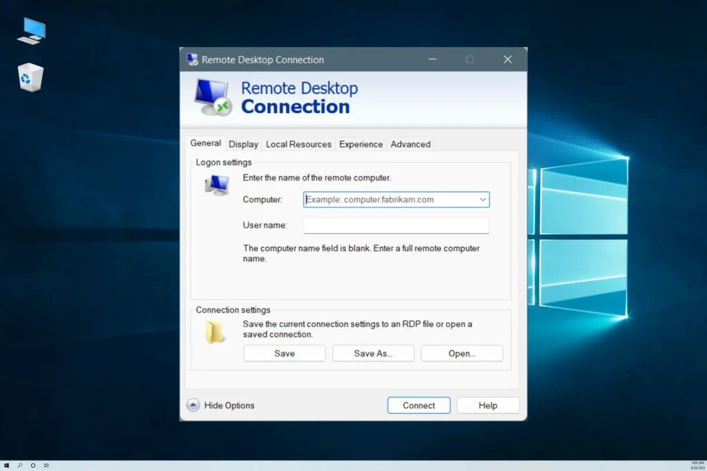 Remote Desktop Setup