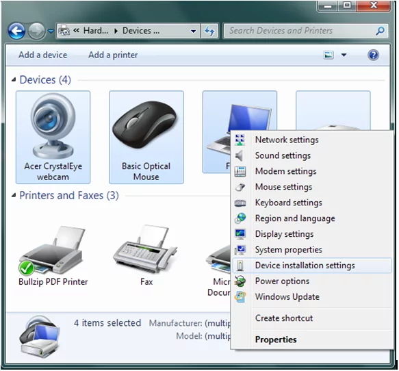 Driver Installation & Updates
